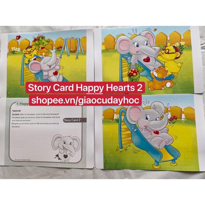 Flashcards Story Card Happy Heart 2- Size A4 ép plastics bền đẹp