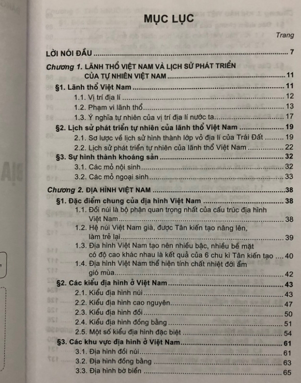 Sách - Giáo trình Địa lí tự nhiên Việt Nam 1 Phần Đại cương