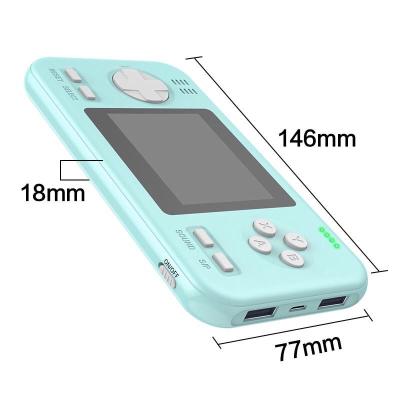 Máy chơi game kiêm Sạc dự phòng 8000mAh - Máy chơi game cầm tay 416 game - Sạc dự phòng bản New