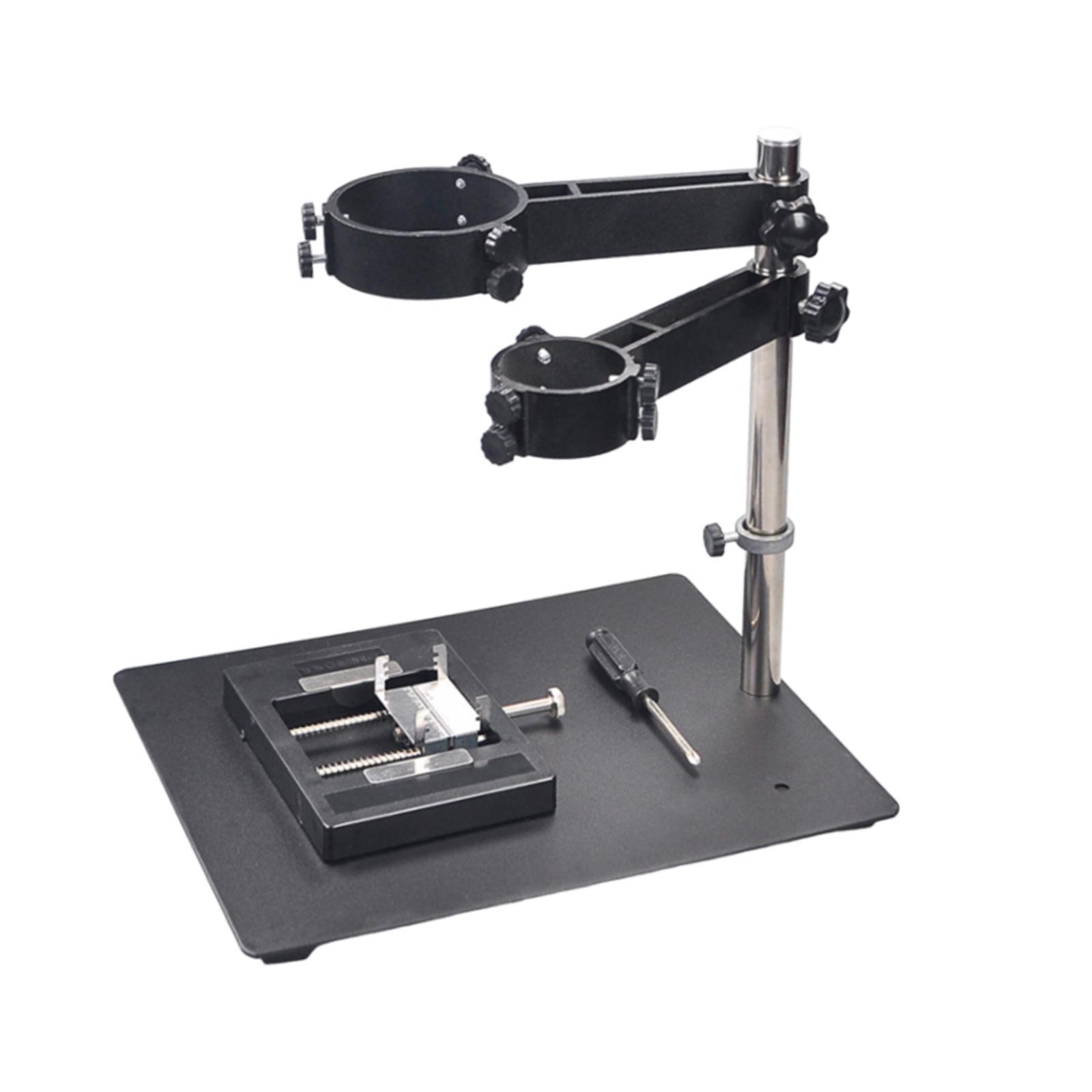 Air Heat Bracket Rack, Hot Air Heat Clamp with 2 Fixtures, Foldable Multipurpose, Adjustable Portable Hot Air Heat Stand for Desktop Soldering