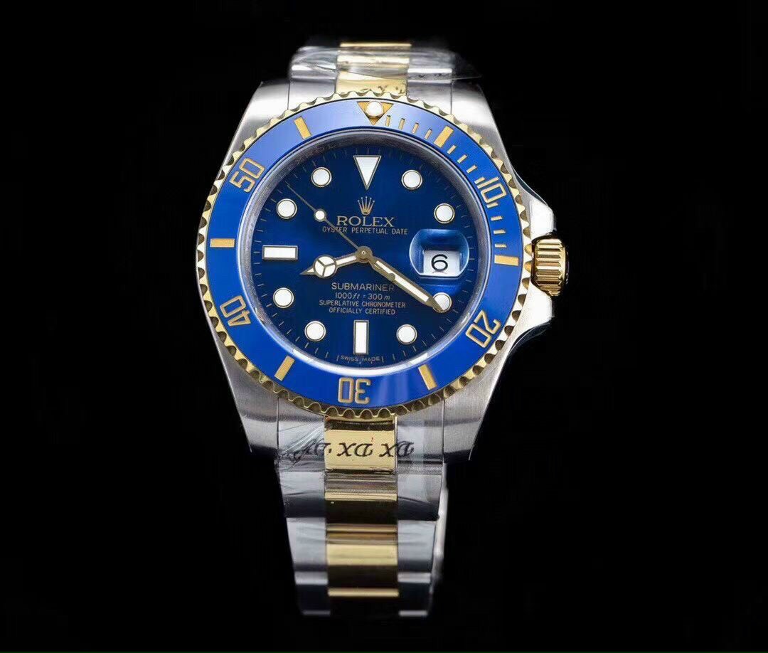 Đồng Hồ ROLEX SUBMARINER DATE 116613LN- Bảo Hành 12 Tháng - Máy Pin - Hàng Cao Cấp - Mặt Đen