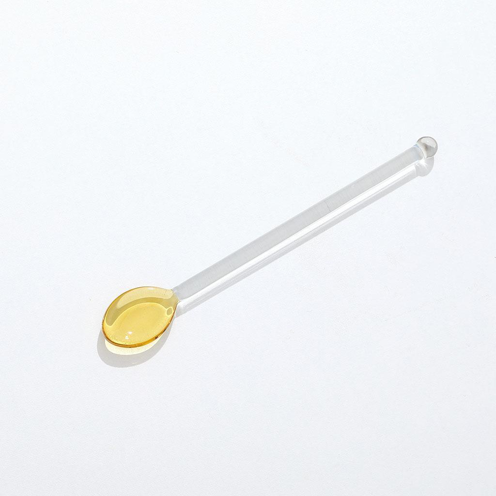 2x Stirring Spoon Coffee Stirrers Glass Teaspoons for Stirring Coffee Bar