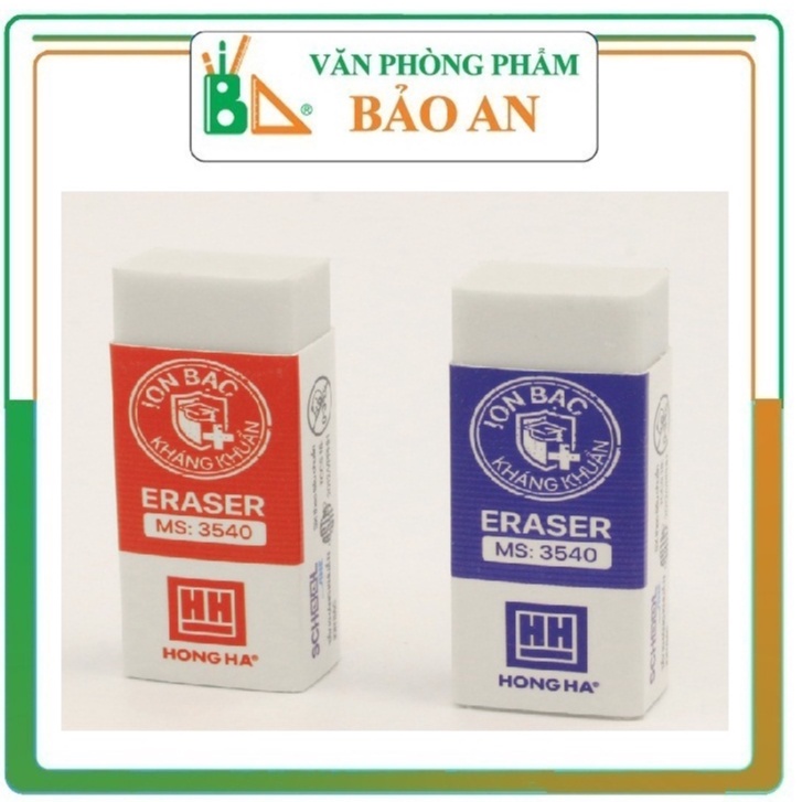 Gôm Tẩy Chì HH E04 – 3540 Dành Để Tẩy Sạch Vết Bút Chì Khi Viết/ Vẽ Phác Thảo Hoặc Khi Thi Trắc Nghiệm. Chất Liệu Cao Su, Thân Thiện Với Môi Trường, Tiết Kiệm Khi Tẩy.