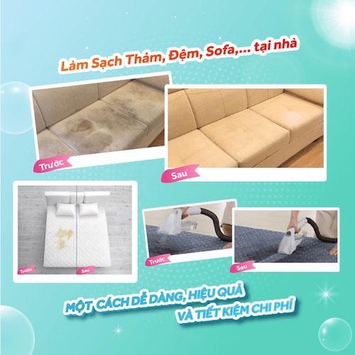 Máy vệ sinh Thảm sofa giường nệm Nội Thất Chuyên Dụng Công Nghệ Nhật Bản 