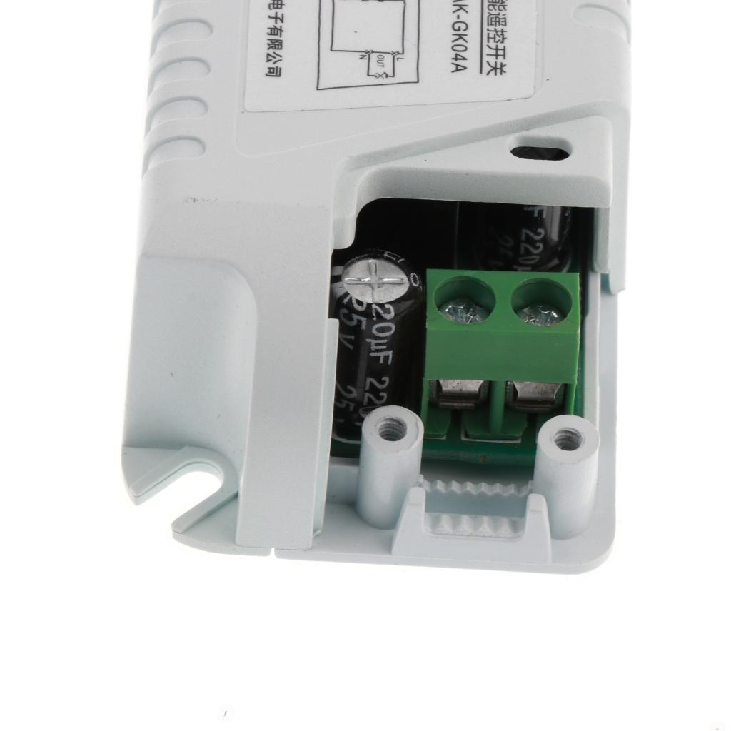 15-120V Wireless Remote Control Switch Replacement Self-locking Relay 415MHz