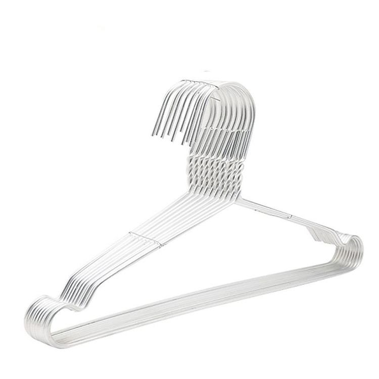 Set 9 Móc Nhôm Size 40cm Treo Quần Áo Bền Đẹp Không Xỉn Màu Thiết Kế Vừa Vặn Với Kích Thước Quần Áo