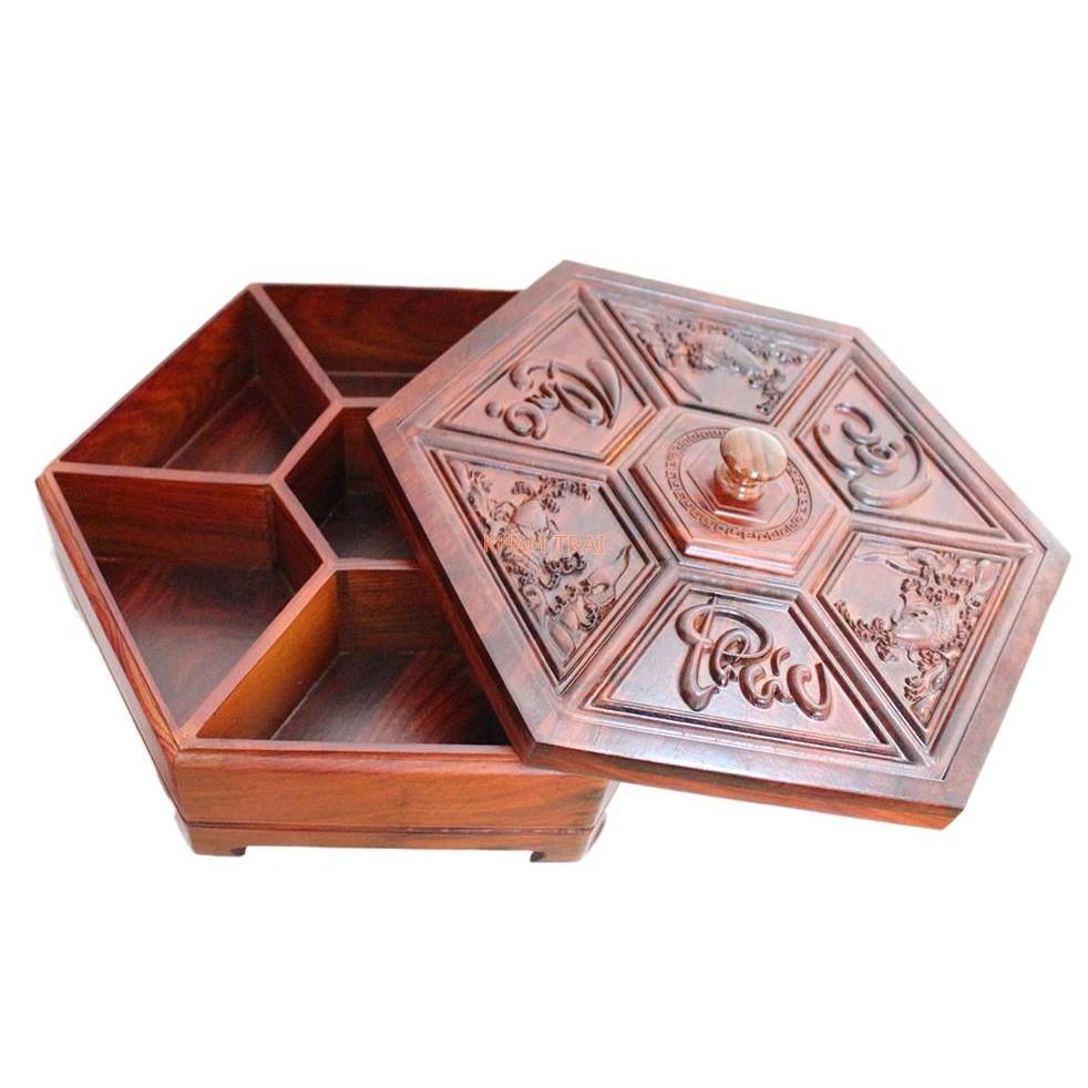 KHAY ĐỰNG BÁNH MỨT KẸO GỖ - SIZE TO ẢNH THẬT 100%