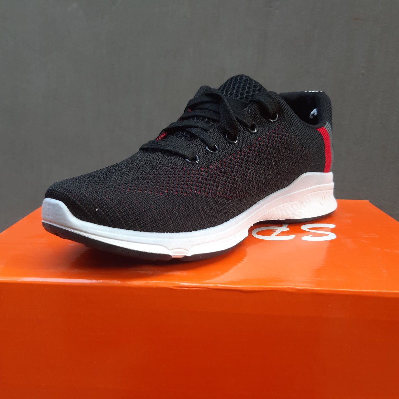 Giày Thể Thao Nam Màu Đen, Sneaker Nam Màu Đen, Đế Êm S89