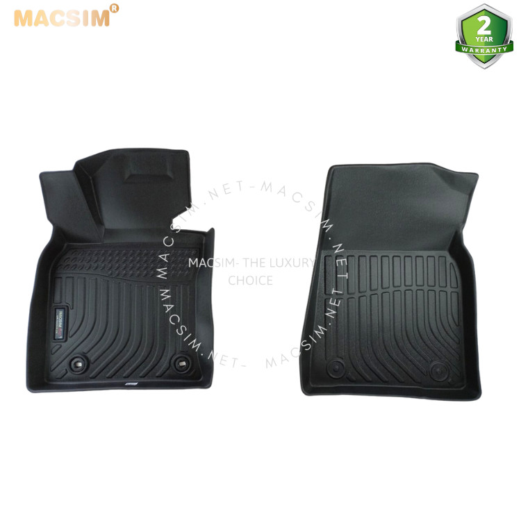 Thảm lót sàn xe ô tô Toyota Camry 2018 - tới nay chất liệu TPE thương hiệu Macsim màu đen hàng loại 2