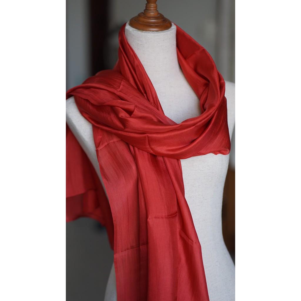 Khăn lụa, Khăn tơ tằm dệt tại Việt Nam, nhuộm màu An toàn, thương hiệu Óng silk