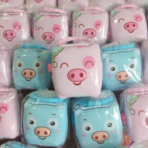Hộp tiết kiệm hình lợn có chìa khoá cho bé