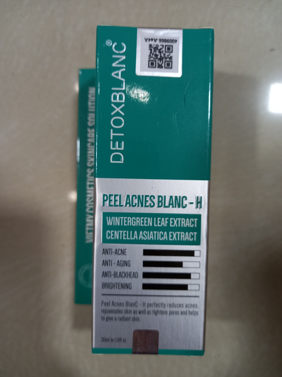 Serum Mụn Lộc Đề Detox Blanc Peel Acnes Blanc , Tặng vòng tay may mắn