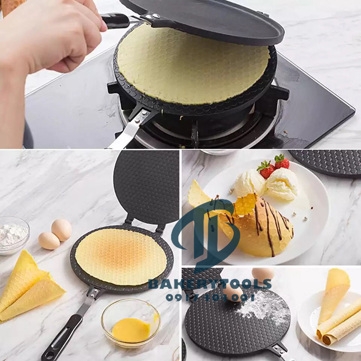 Khuôn Nướng Bánh Ốc Quế [Cao Cấp] Chống Dính Cao Cấp Đường Kính 22cm