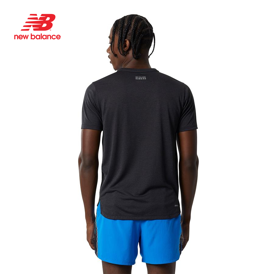 Áo thun thể thao nam New Balance RUNNING T-SHIRT M BLACK - AMT21262BK (form châu á)