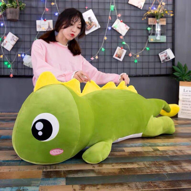 Gấu Bông Khủng Long Mắt Lồi To Khổng Lồ Thú Nhồi Bông Khủng Long Siêu Êm 65cm -1m8 Misu.vn