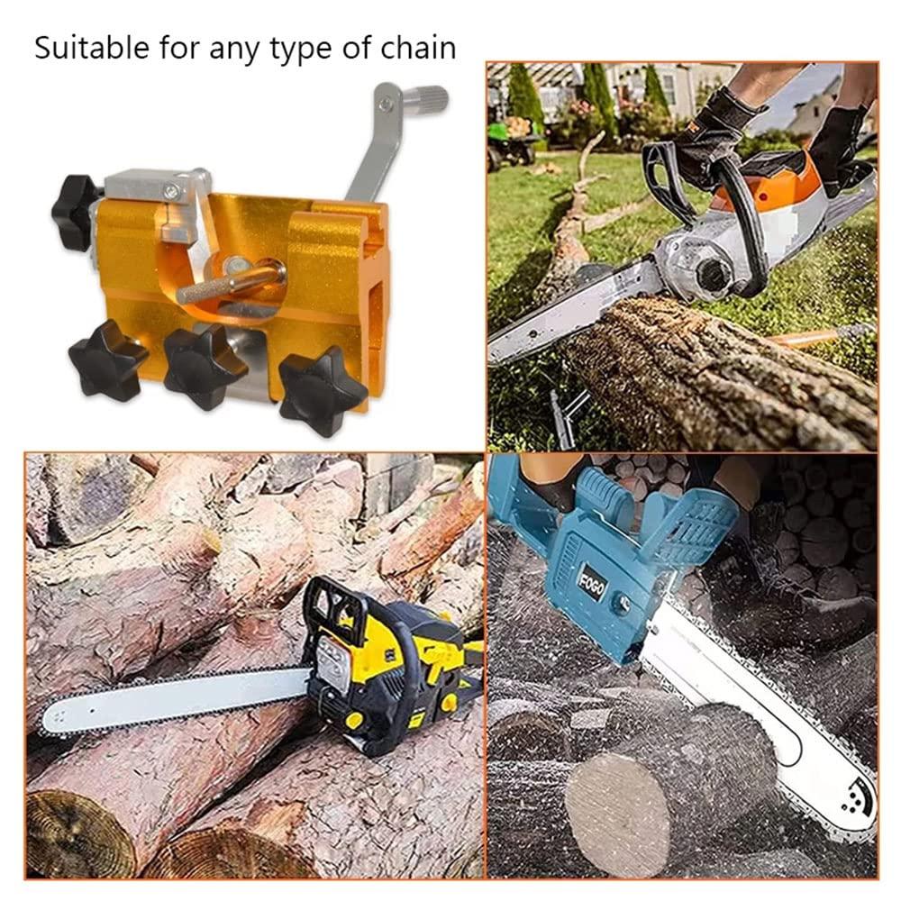 Máy Mài Xích Crank Saw, Đồ Gá Mài Cưa Xích, Dụng Cụ Mài Xích Cưa Xích, Hướng Dẫn Sử Dụng, Di Động, Cho Tất Cả Các Loại Cưa Xích, Cho Thợ rừng và Người Làm Vườn