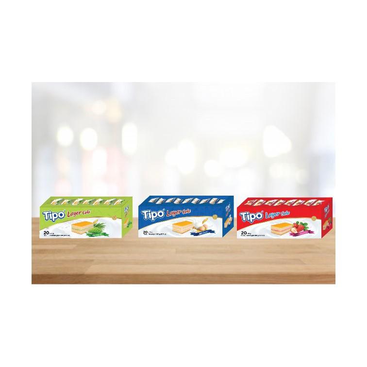 BÁNH BÔNG LAN TẦNG 360G HƯƠNG DÂU