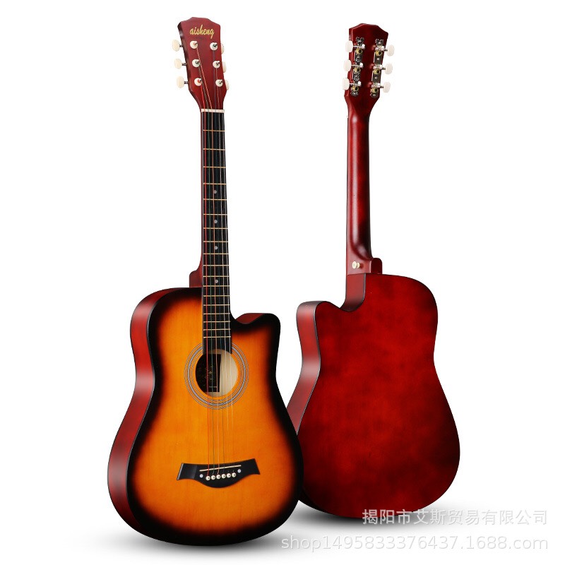 Đàn Guitar Thùng Woim Dáng D Full Phụ Kiện Tặng Khoá Học Miễn Phí - Nâu Đất