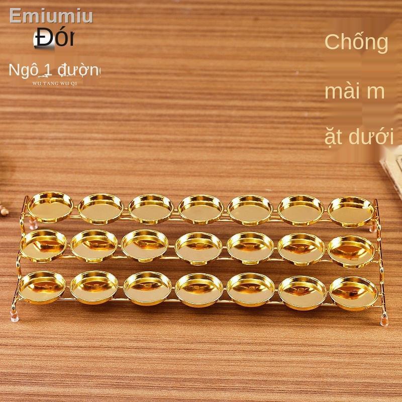 ☌◐▩đui đèn ống bơ Junlanzhai đui đèn cho mặt trước tượng phật cho đèn bàn hợp kim nến đèn bàn trang trí phật đường đồ dù