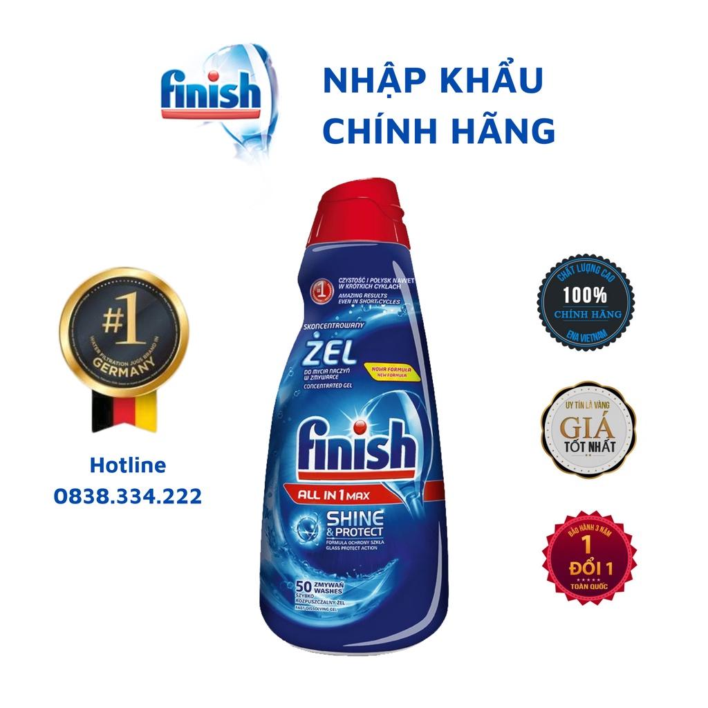 Gel rửa bát đậm đặc Finish All in 1 Max Shine &amp; Protect - Chai 650ml