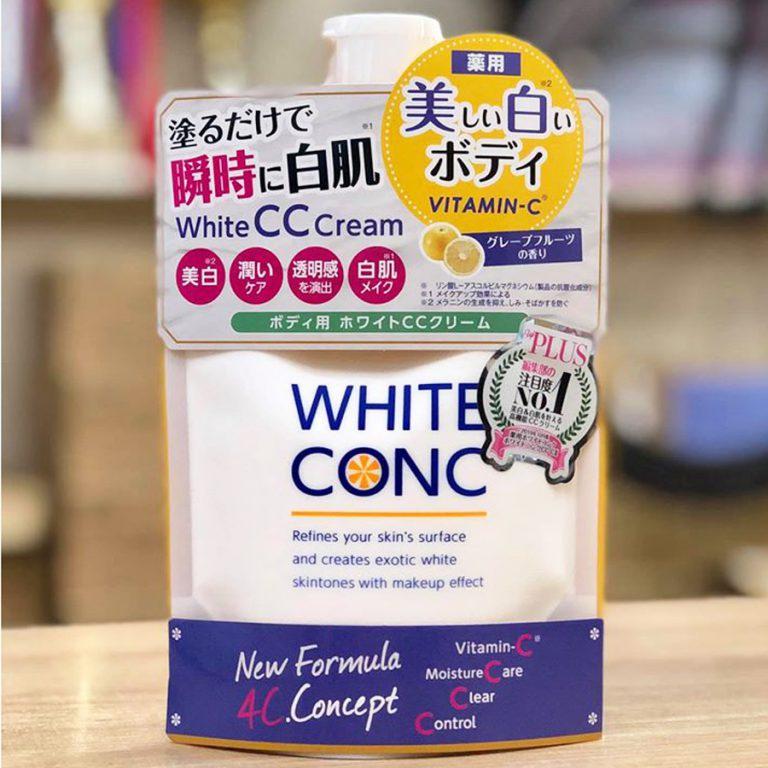 Sữa dưỡng thể trắng da White Conc Body White CC Cream 200g - Hàng nội địa Nhật