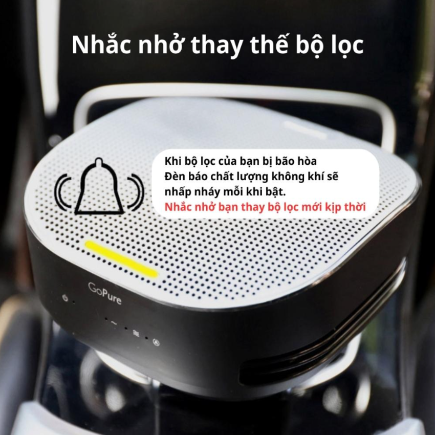 Máy khử mùi, lọc không khí trên xe ô tô thương hiệu Philips GP5301 - Hàng chính hãng