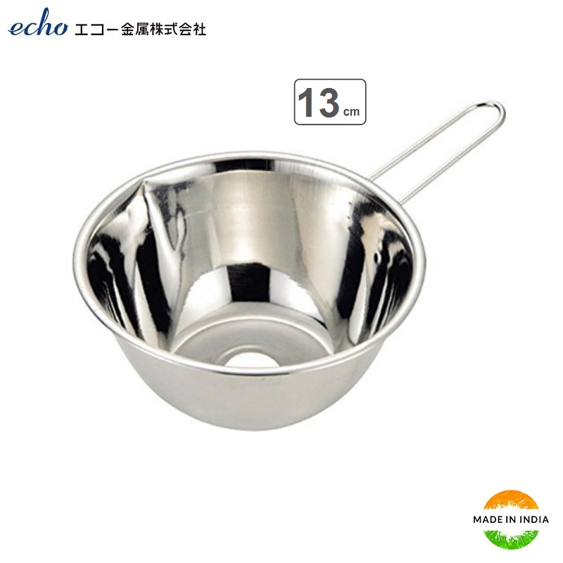 Tô inox có tay cầm Echo Metal Ø13cm - Hàng nội địa Nhật Bản nhập khẩu chính hãng