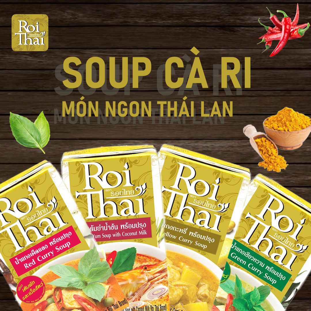 COMBO 2 Hộp Súp Cà Ri Xanh Roi Thai 250ml - Date 22/01/2024