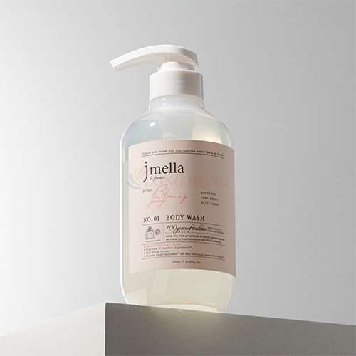 Sữa tắm hương nước hoa Jmella In France Blooming Peony cung cấp độ ẩm cho da (500ml) - Hàng chính hãng