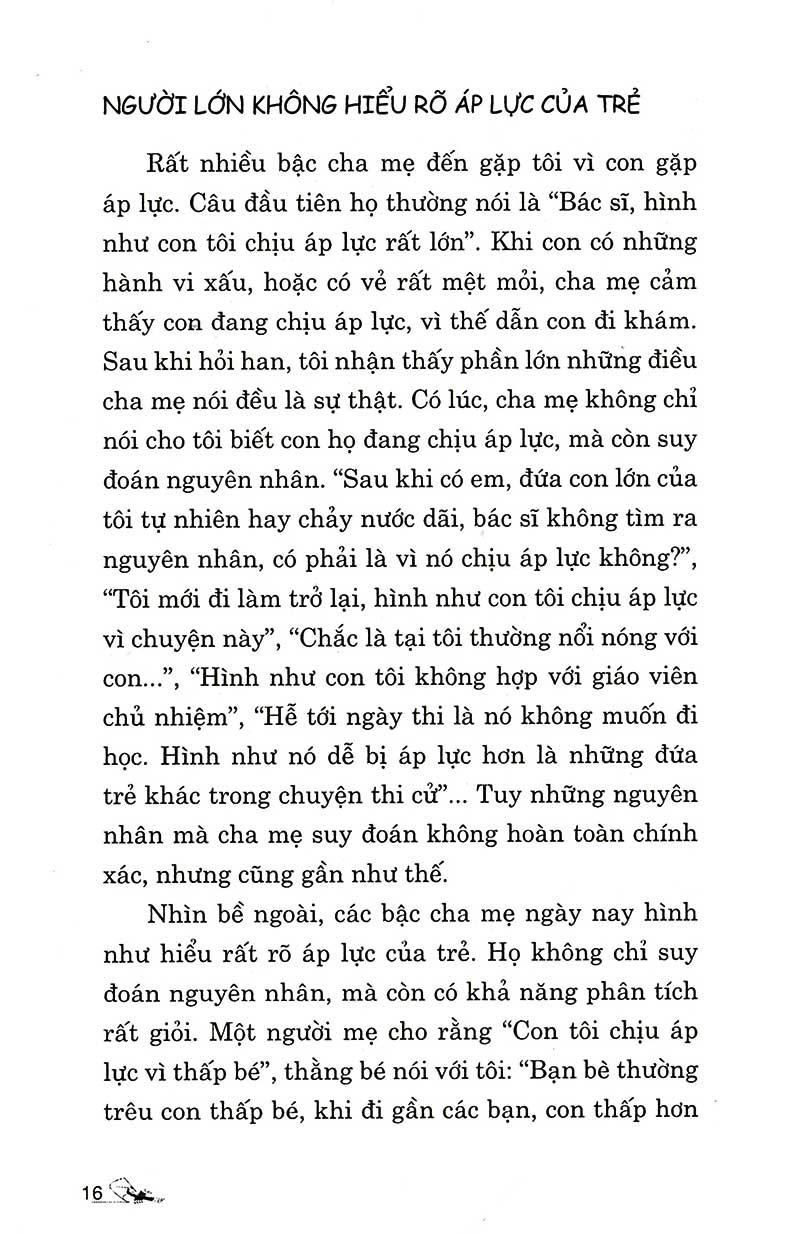 Áp Lực Của Trẻ