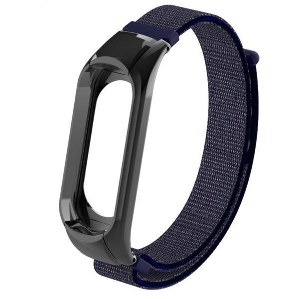 2-4pack Replacement Nylon Watch Strap Watch Band for Xiaomi Mi Band 3 blue