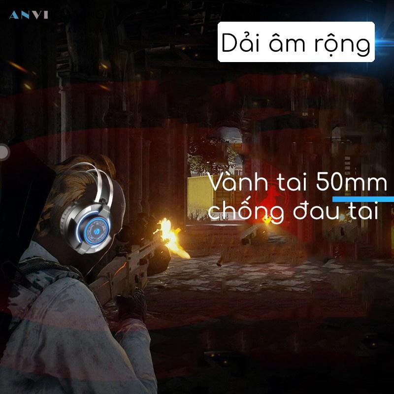 Tai Nghe Headphone Gaming INPHIC G2 LED RGB - Âm Siêu Trầm Sống Động Nhẹ Dẻo - Hàng Nhập Khẩu