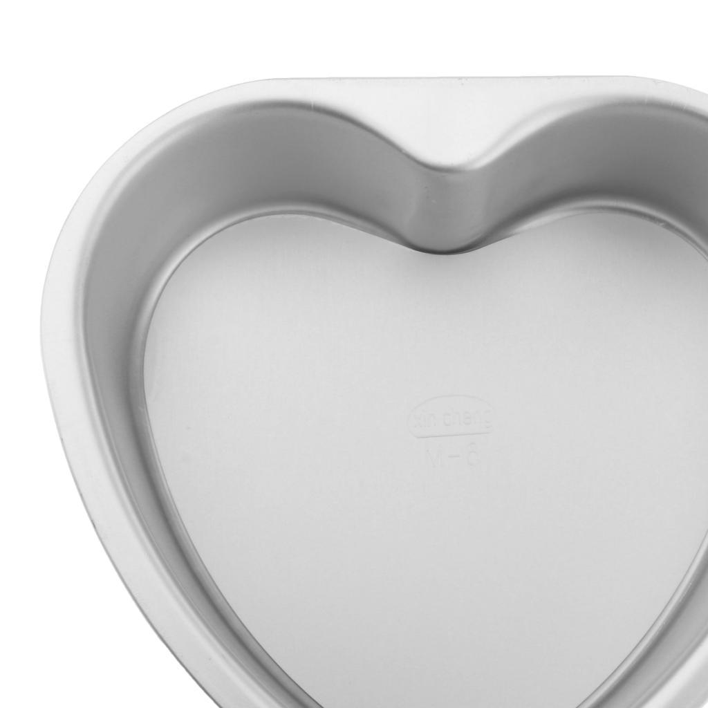 Heart Shaped Cake Pan with Removable Bottom Aluminum Wedding Baking Cake Tin Pan