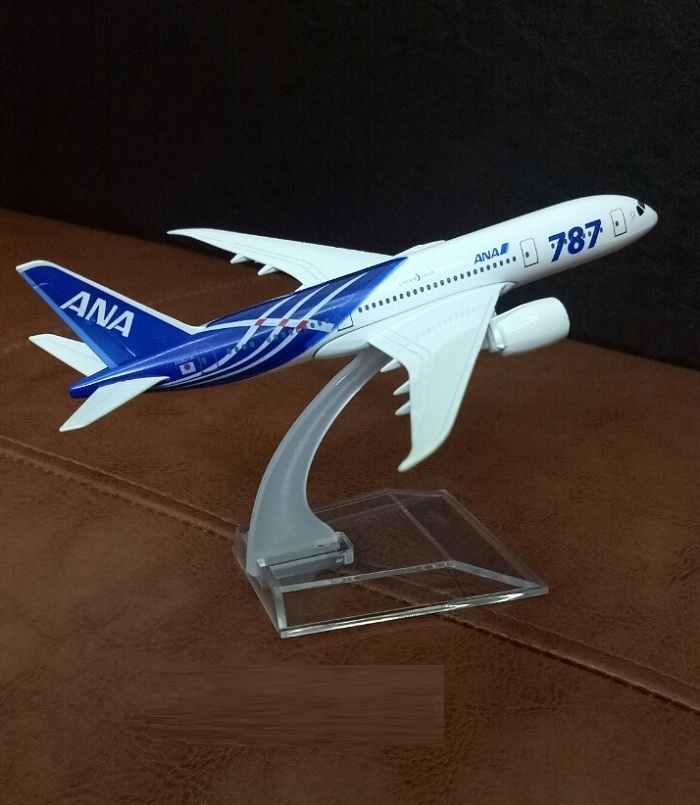 Mô hình máy bay tĩnh B787 Ana 16cm
