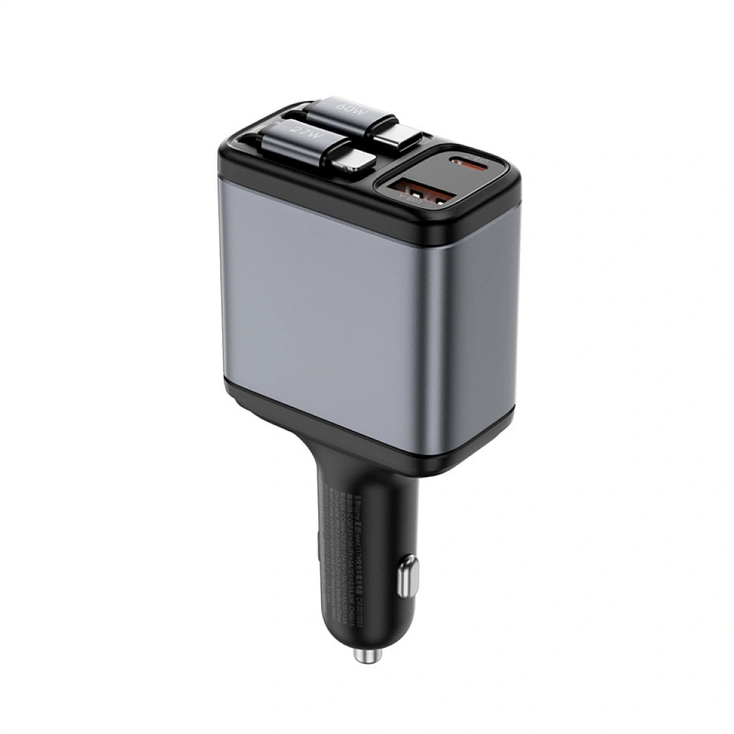 Bộ Sạc Điện Thoại Trên Ô Tô Wi WU WiWU Exeed 200W QC+PD Wi-QC026 - Hàng Chính Hãng