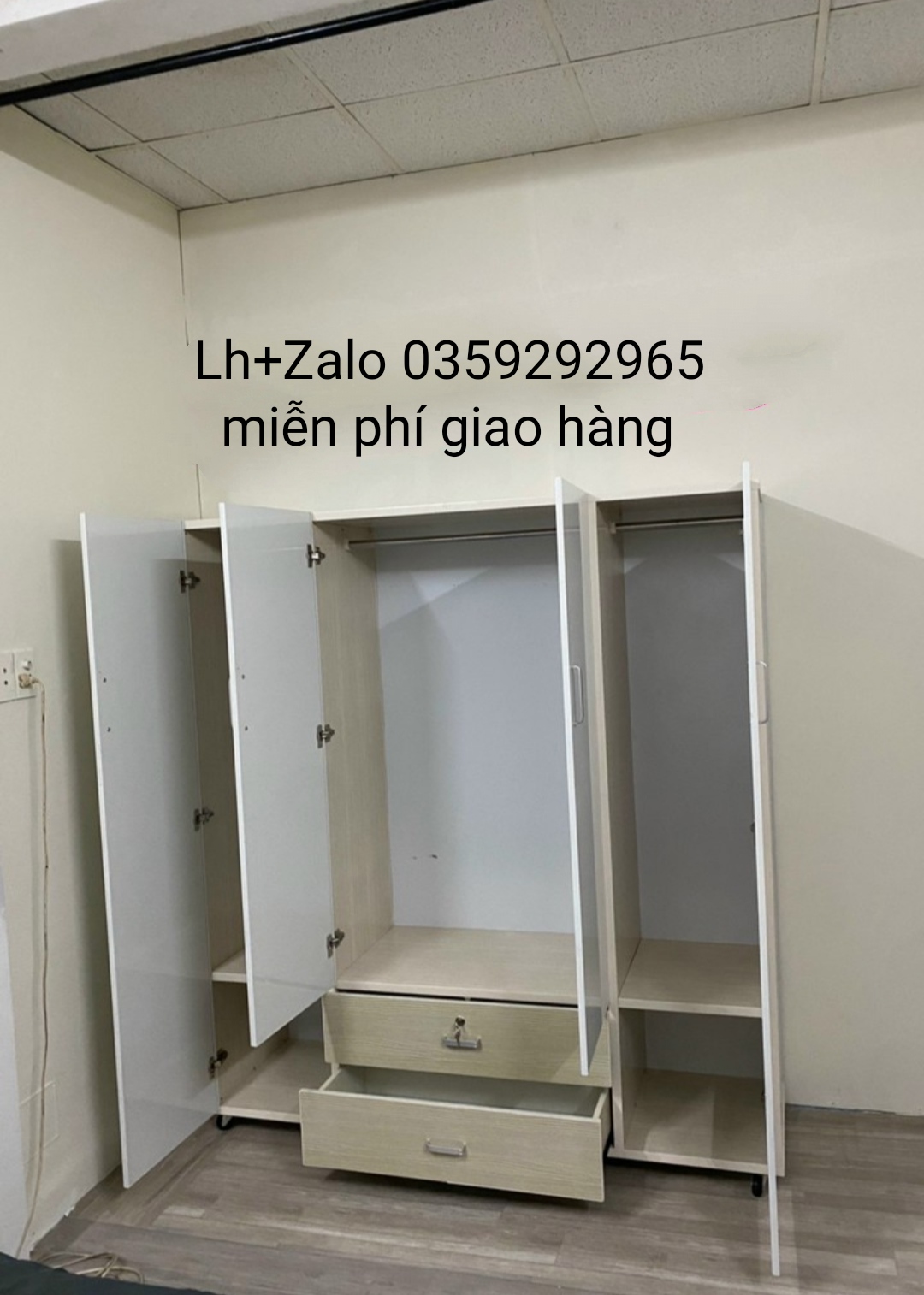 Tủ nhựa đài Loan 4 cánh