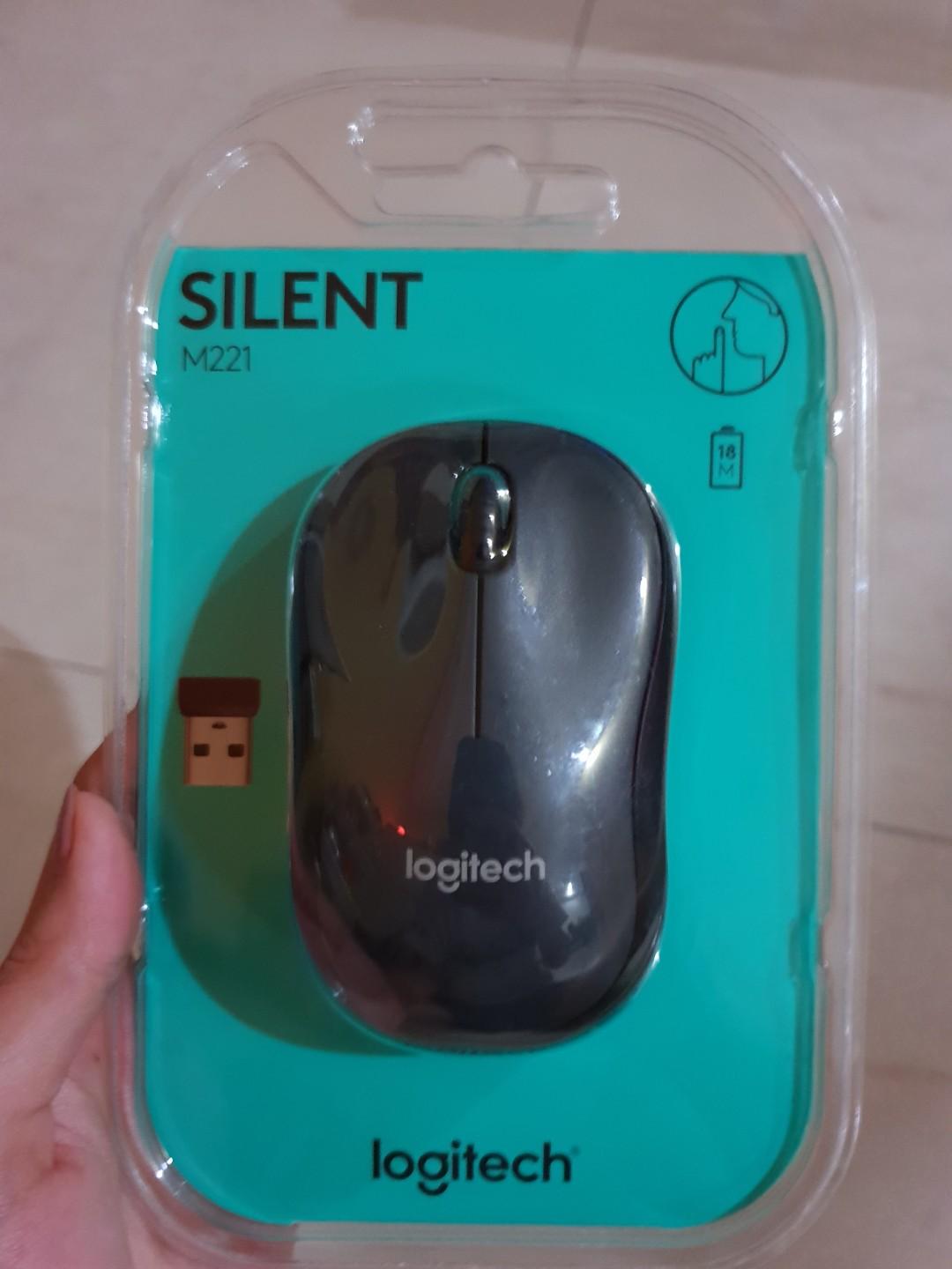 Chuột không dây Logitech M221 SILENT-Hàng chính hãng