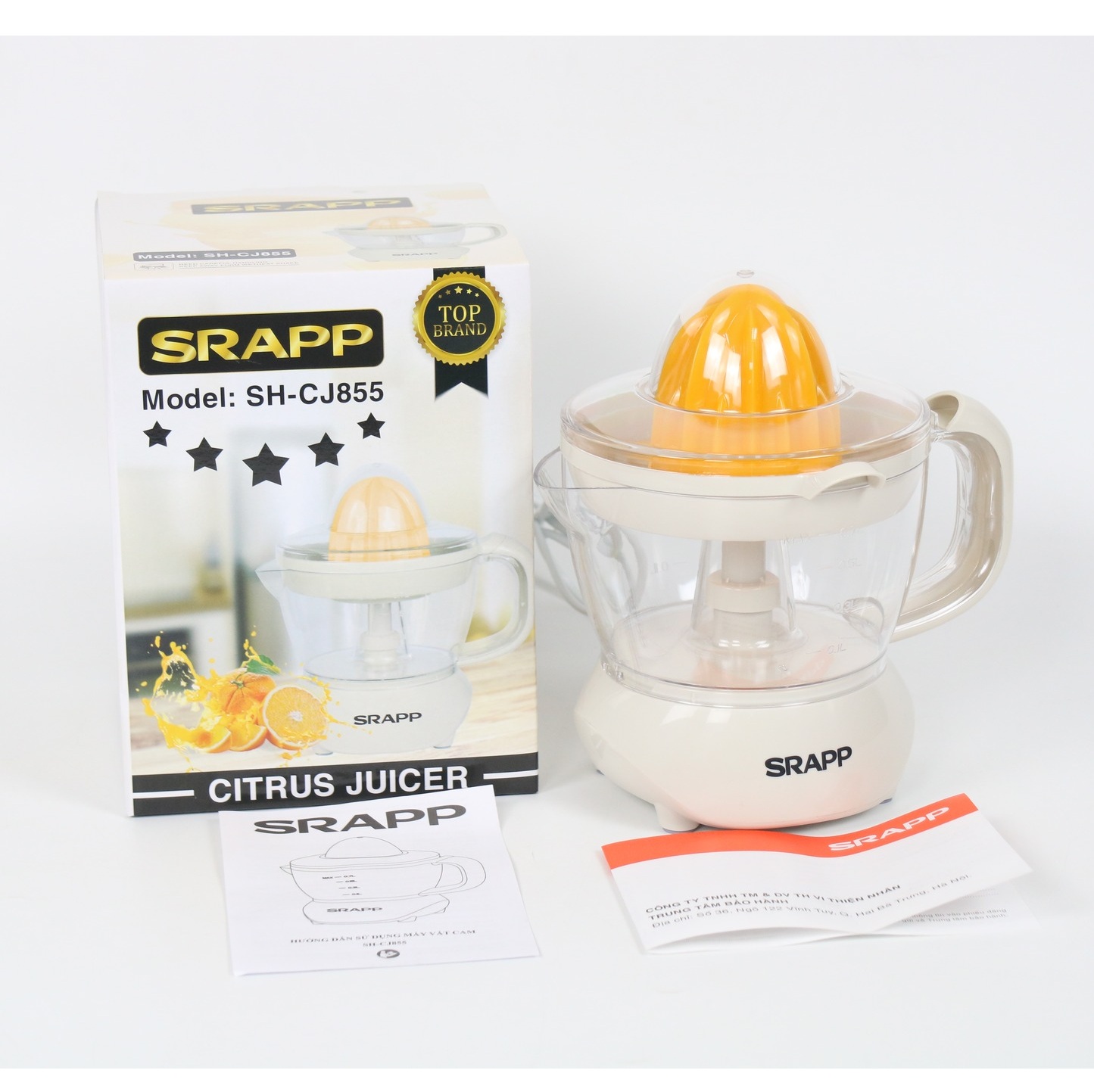 Máy Vắt Cam SRAPP SH-CJ855 (0.7L) - Hàng chính hãng