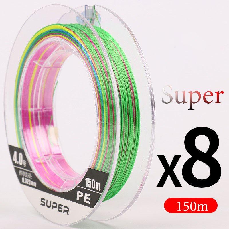 Dây câu cá dù câu lure X8 Super MAX siêu bền mềm mịn dài 150m dù câu cá chất lượng DC6