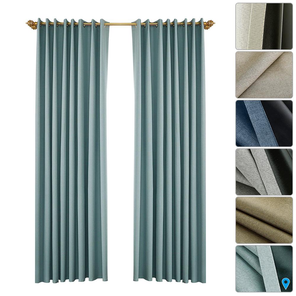 Rèm cửa cách nhiệt Grommet cho phòng ngủ, phòng khách Bộ 2 tấm
