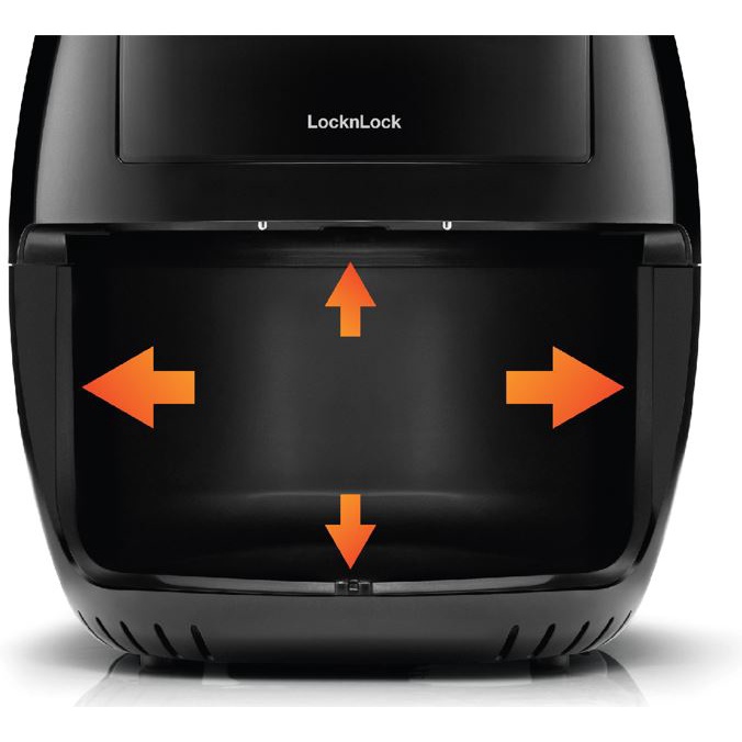 Nồi chiên không dầu Lock&Lock EJF282BLK Visible Digital Air Fryer 6.2L  - Hàng chính hãng