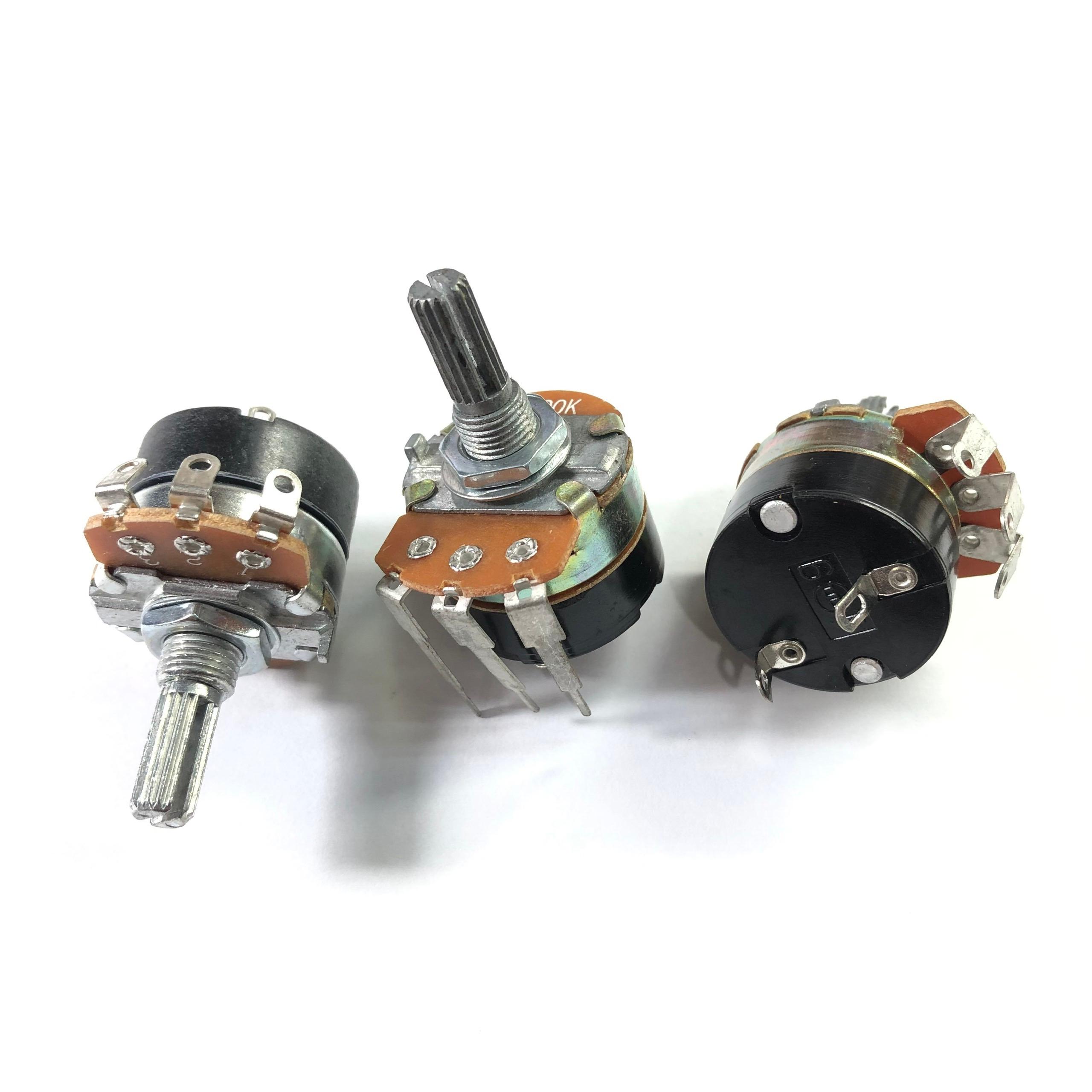 Chiết áp công tắc WH138 - 20mm B10K, B50K, B100K, B250K, B500K