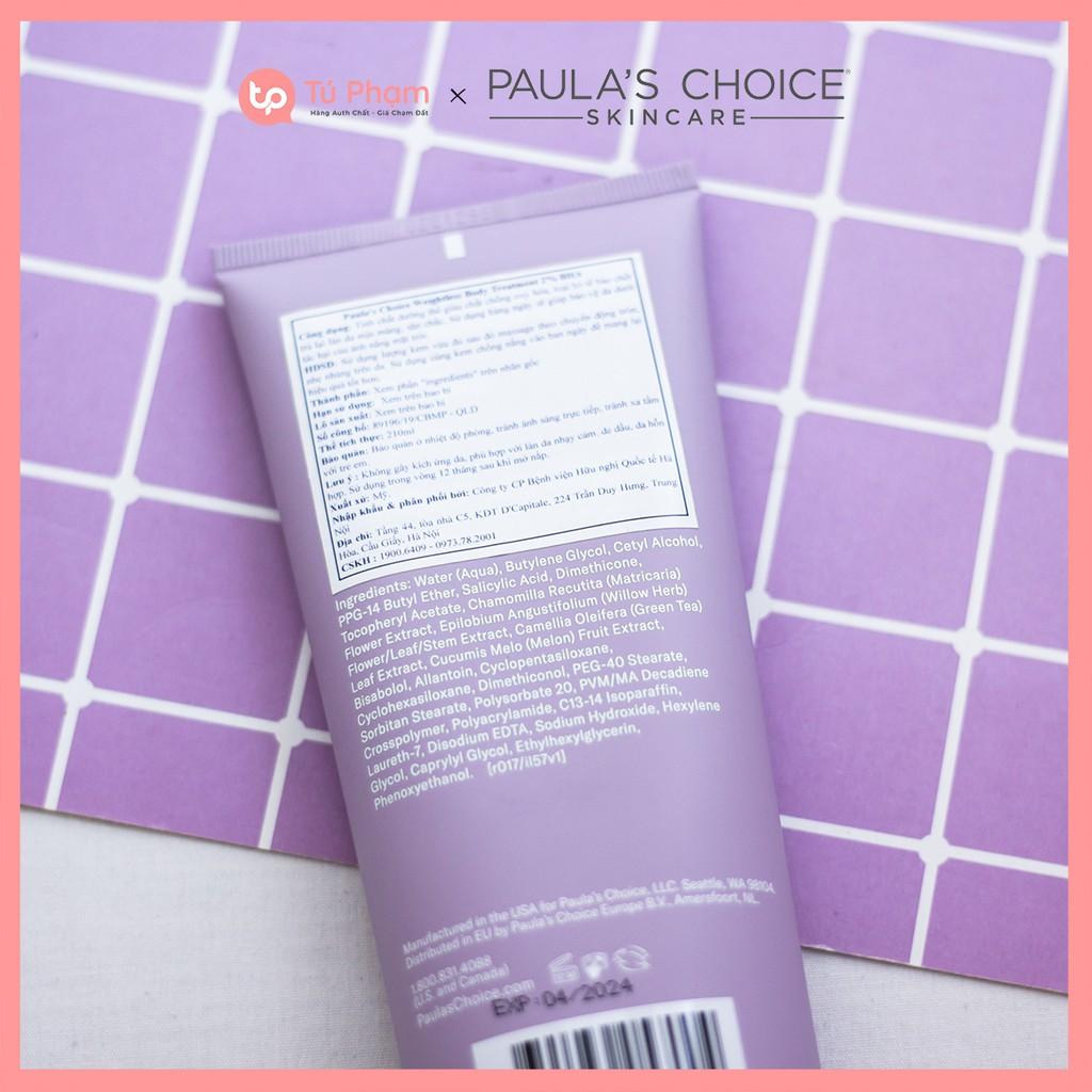 Kem Dưỡng Thể Paula's Choice Kem Dưỡng Thể 2% BHA Paula's Choice Resist Weightless Body Treatment With 2% BHA 210ml