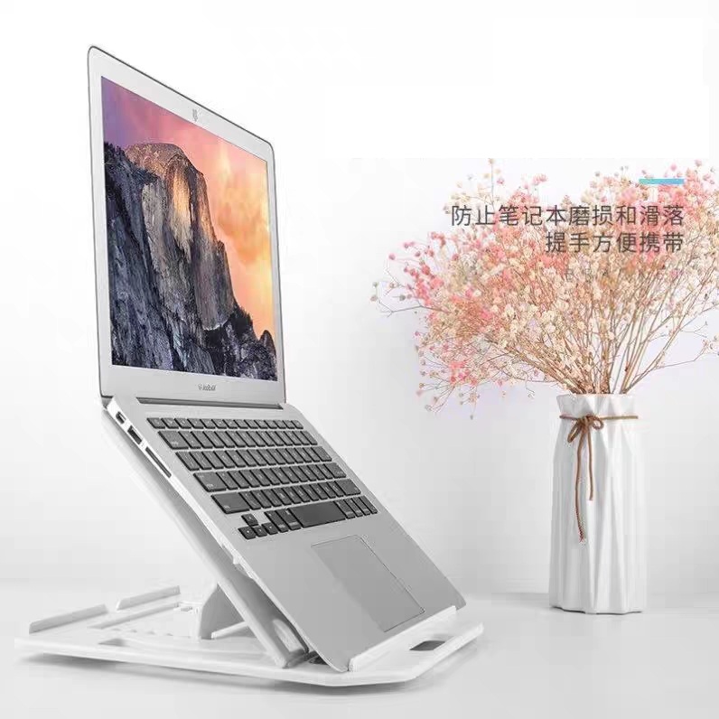 Giá đỡ laptop xoay 360 độ, có đế gắn điện thoại tiện dụng cao cấp