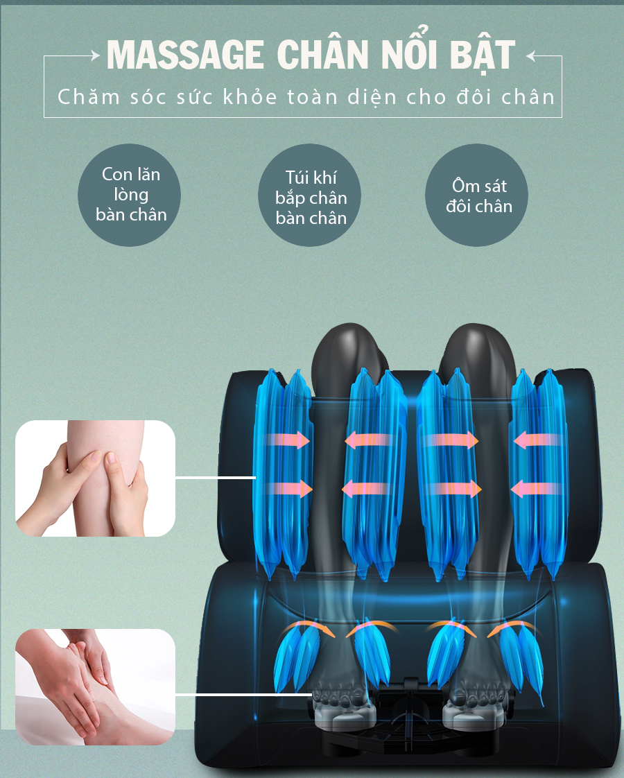 Ghế massage toàn thân OKACHI LUXURY Star JP-I9