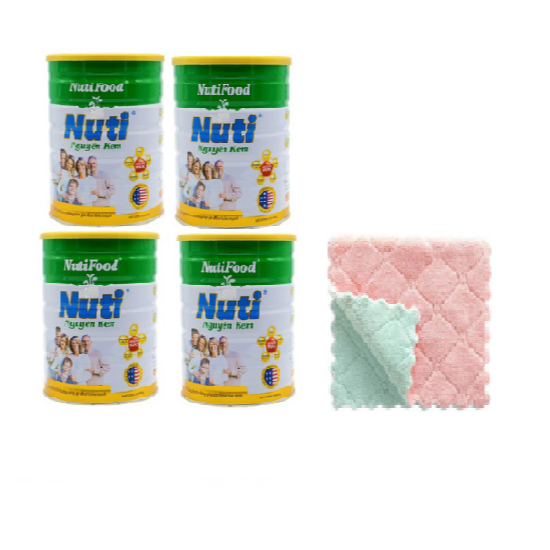 Combo 2 hộp Sữa bột nguyên kem của NutiFood dinh dưỡng hàng ngày cho mọi người (900g/hộp)