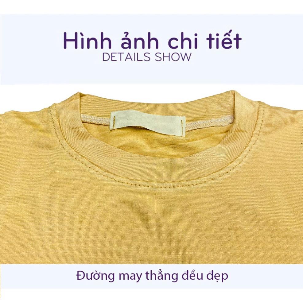 Bộ Dài Tay THUN LẠNH MINKYMOM Màu Trơn Cho Bé Cho Bé Từ 8-18kg