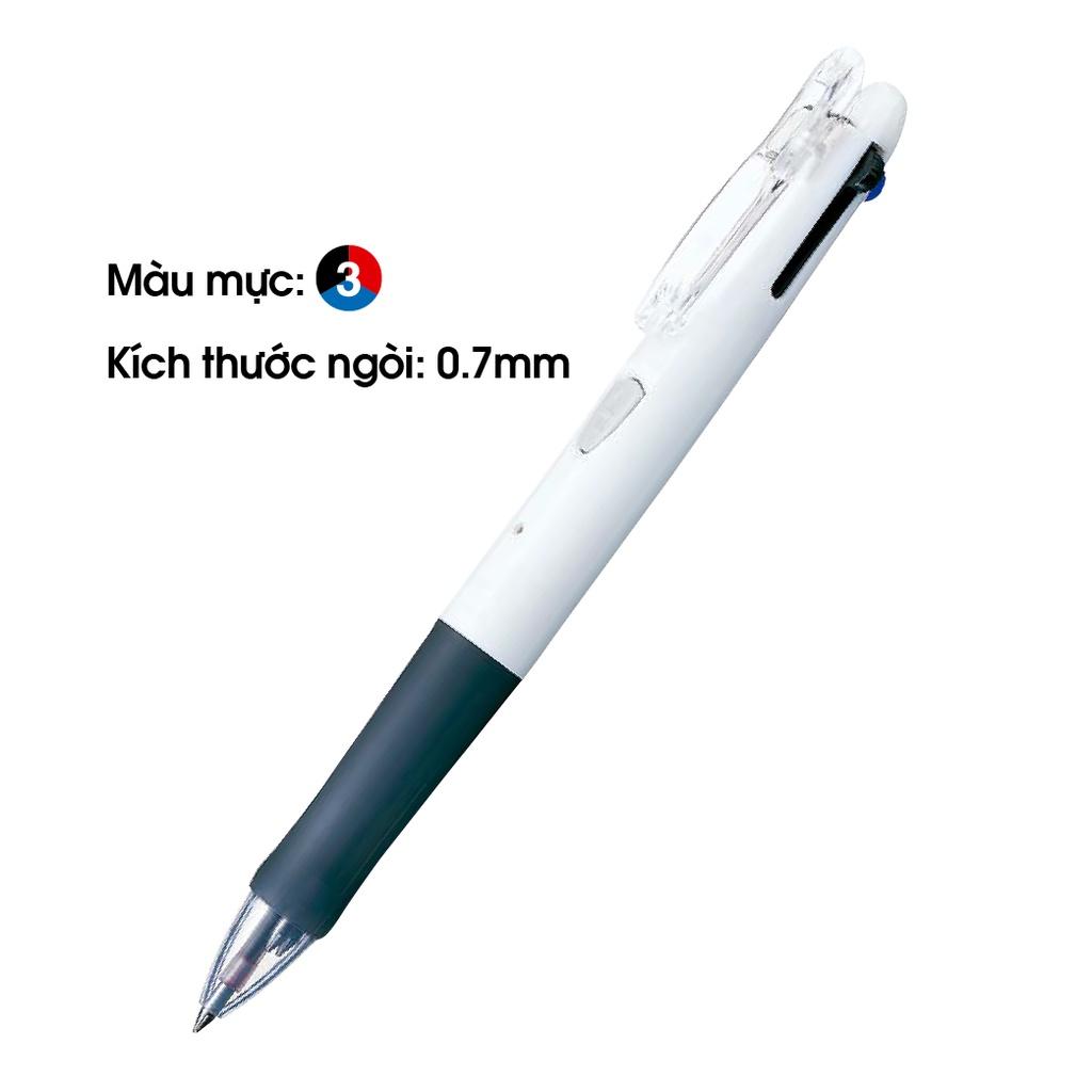 Viết 3 Ngòi Clip-on 0.7mm Zebra - Nhật Bản