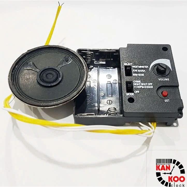 Bộ Máy Phát Nhạc Chuông Điểm Giờ Đồng Hồ Treo Tường - 3 Kiểu Nhạc, Nghỉ Đêm, Bảo Hành 24T