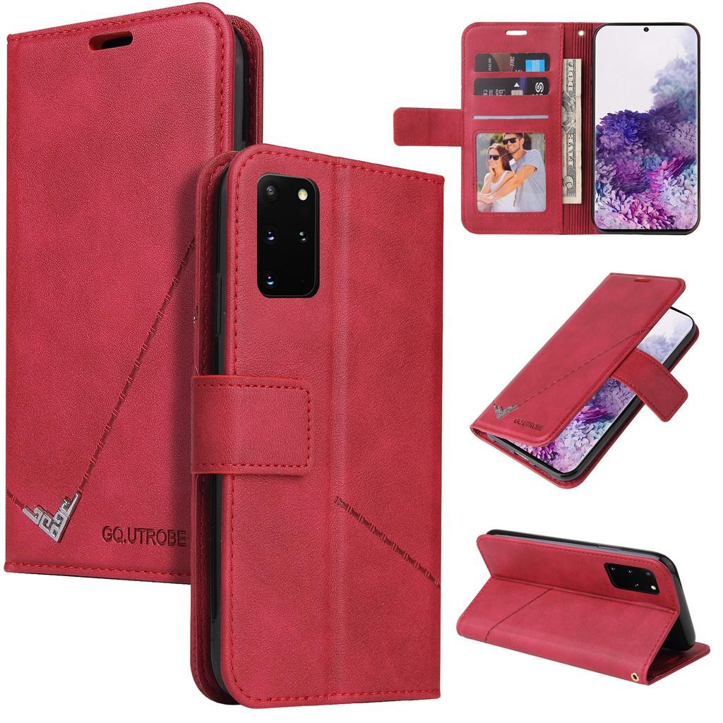 Ốp điện thoại da PC PU cứng dạng ví nắp lật cho Samsung GalaxyS20 Ultra S20 Plus S20+ S20 FE Note10 Note10+ Note9 Note8